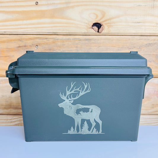 Elk in the Wilderness Ammo Can