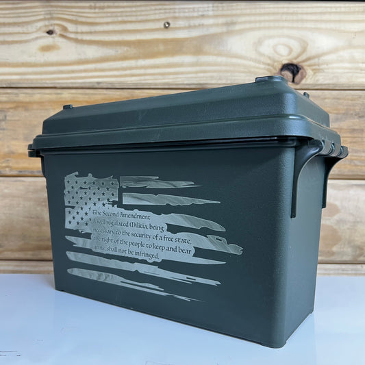 Second Amendment Flag Ammo Can
