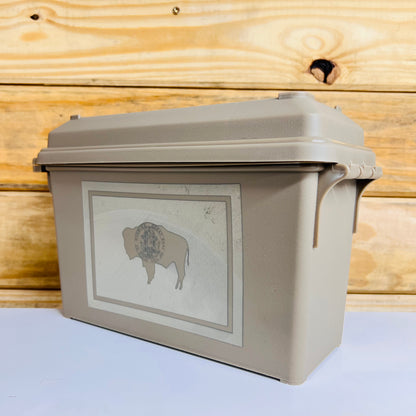 Wyoming State Flag Ammo Can - Tan