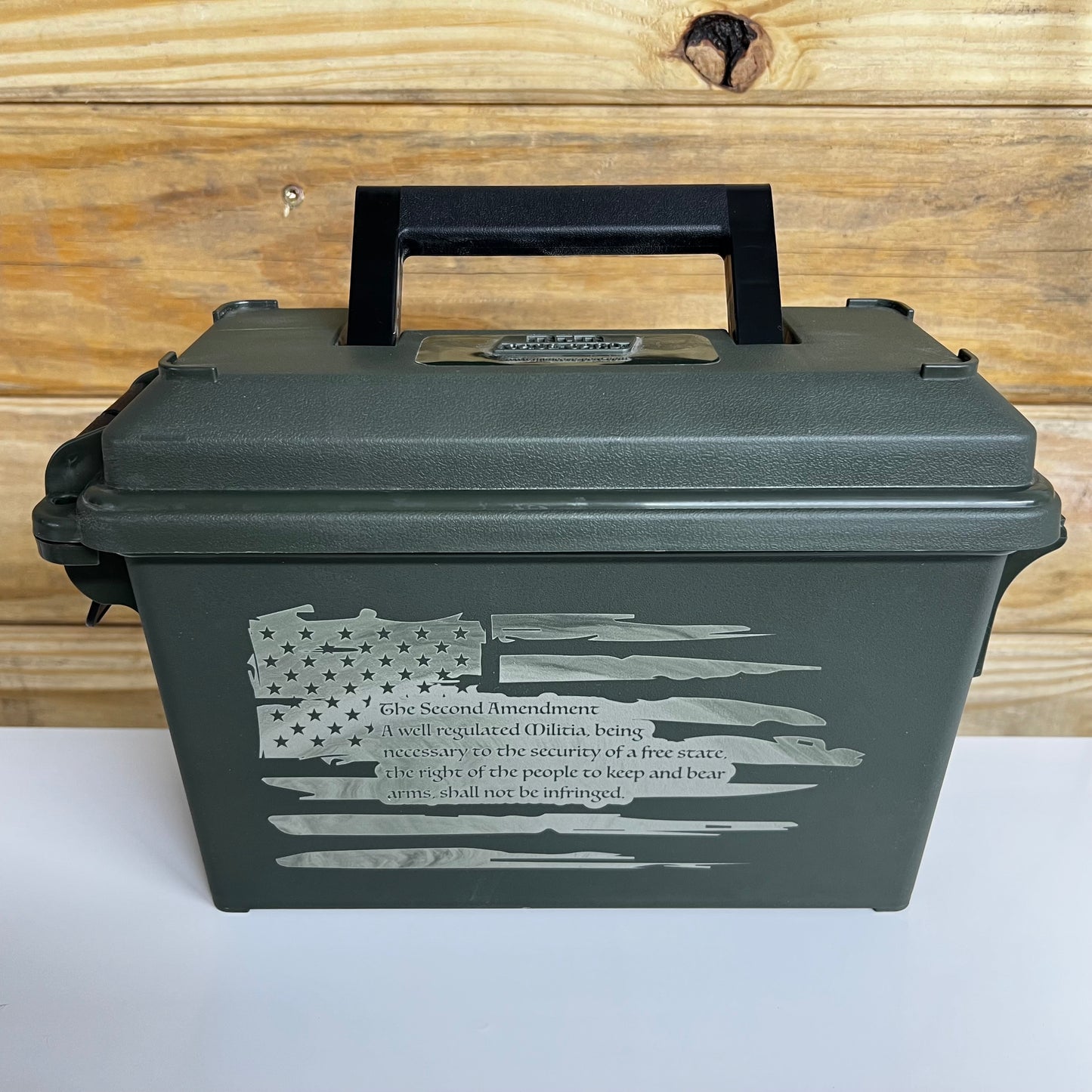 Second Amendment Flag Ammo Can
