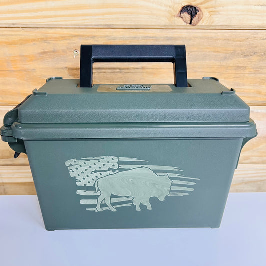 American Bison Flag Ammo Can