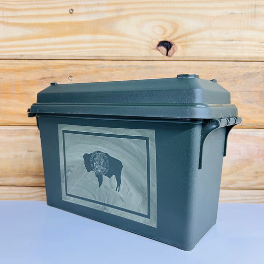 Wyoming State Flag Ammo Can