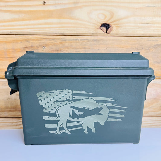 C130 Hercules American Flag Ammo Can