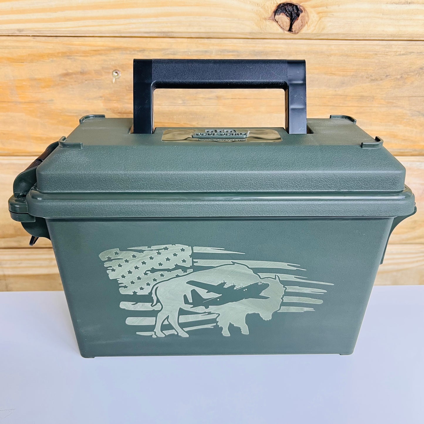 C130 Hercules American Flag Ammo Can