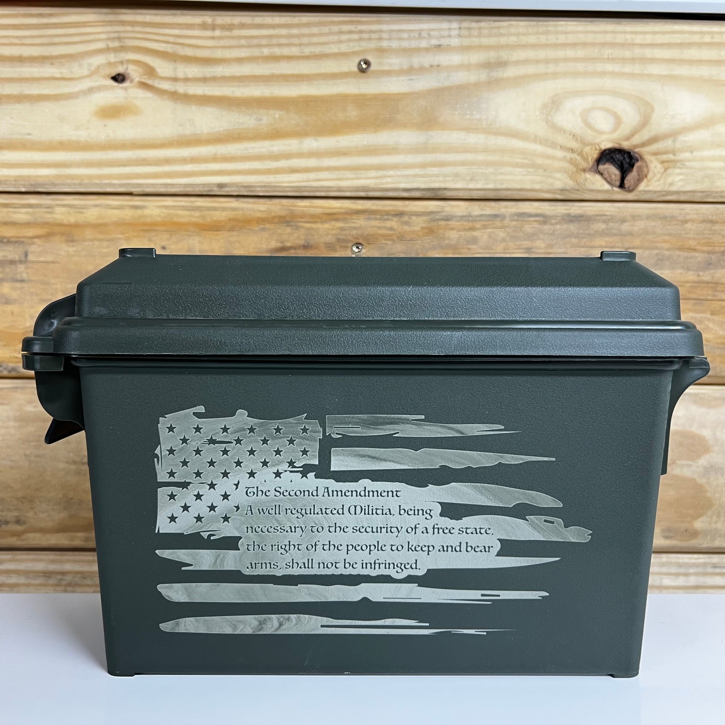 Second Amendment Flag Ammo Can