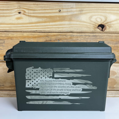 Second Amendment Flag Ammo Can