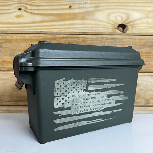 Second Amendment Flag Ammo Can